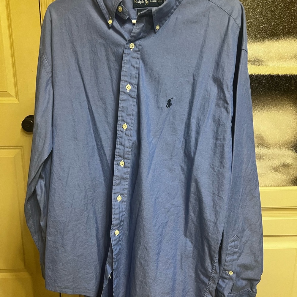 Ralph Lauren Blue Casual Button Down Shirt